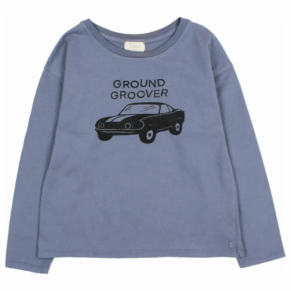 Outlet Búho T-shirt Car Coton Bio | Bleu gris