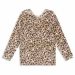 Enfant Konges Sløjd Blouses, T-Shirts*T-shirt Carlito Léopard Velours Fibres Recyclées |