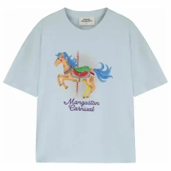 Maison Mangostan T-shirt Carnival Coton Bio | Bleu