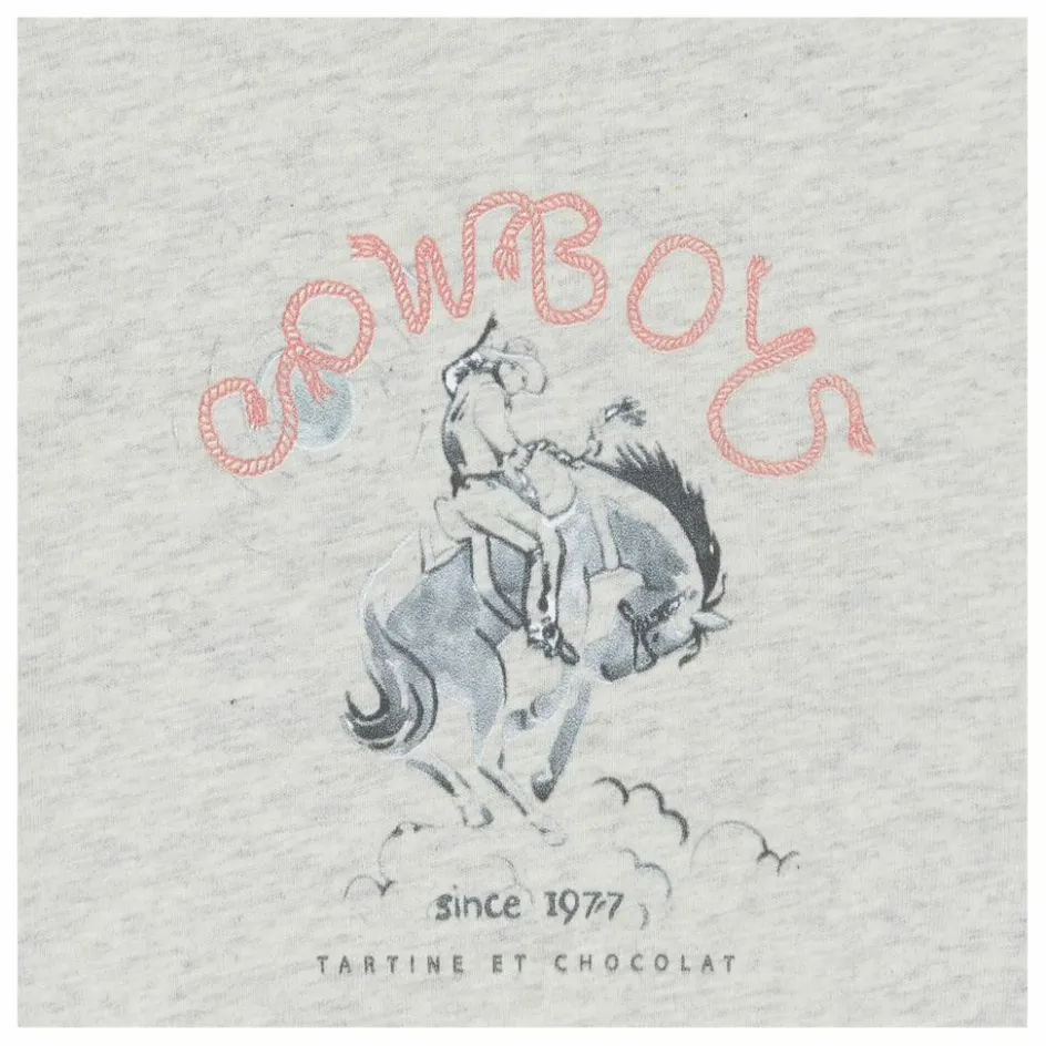 Outlet Tartine et Chocolat T-shirt Cheval | Gris chiné