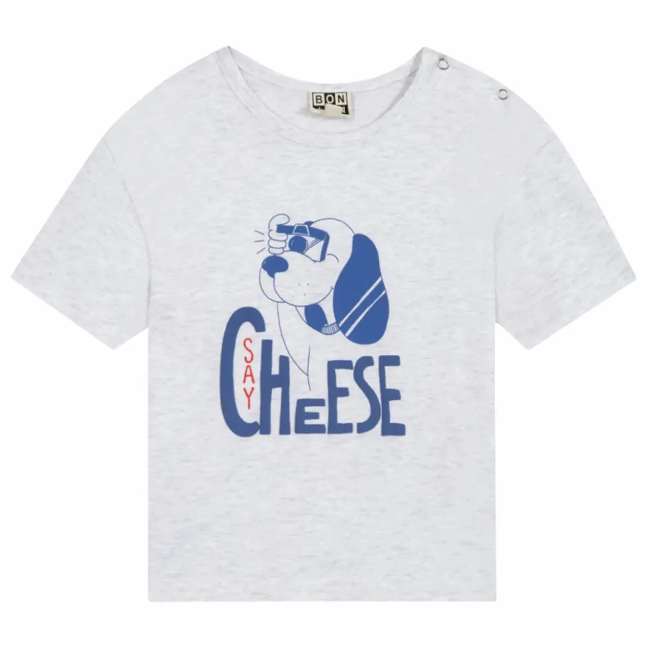 Bonton T-Shirts, Chemises*T-shirt Chiné Livo Say Cheese |