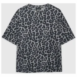 Anine Bing T-shirt Cohen Léopard Coton Bio ||Femme Tee-Shirts, Polos