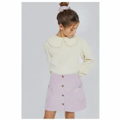 Enfant Mipounet Blouses, T-Shirts|Blouses, T-Shirts*T-shirt Col Claudine Alba Coton Bio |