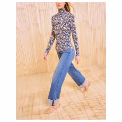 Ulla Johnson T-shirt Col Roulé Aurelia ||Femme Tee-Shirts, Polos