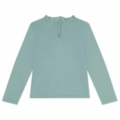 Outlet Petit Bateau T-shirt Col Volants | Vert