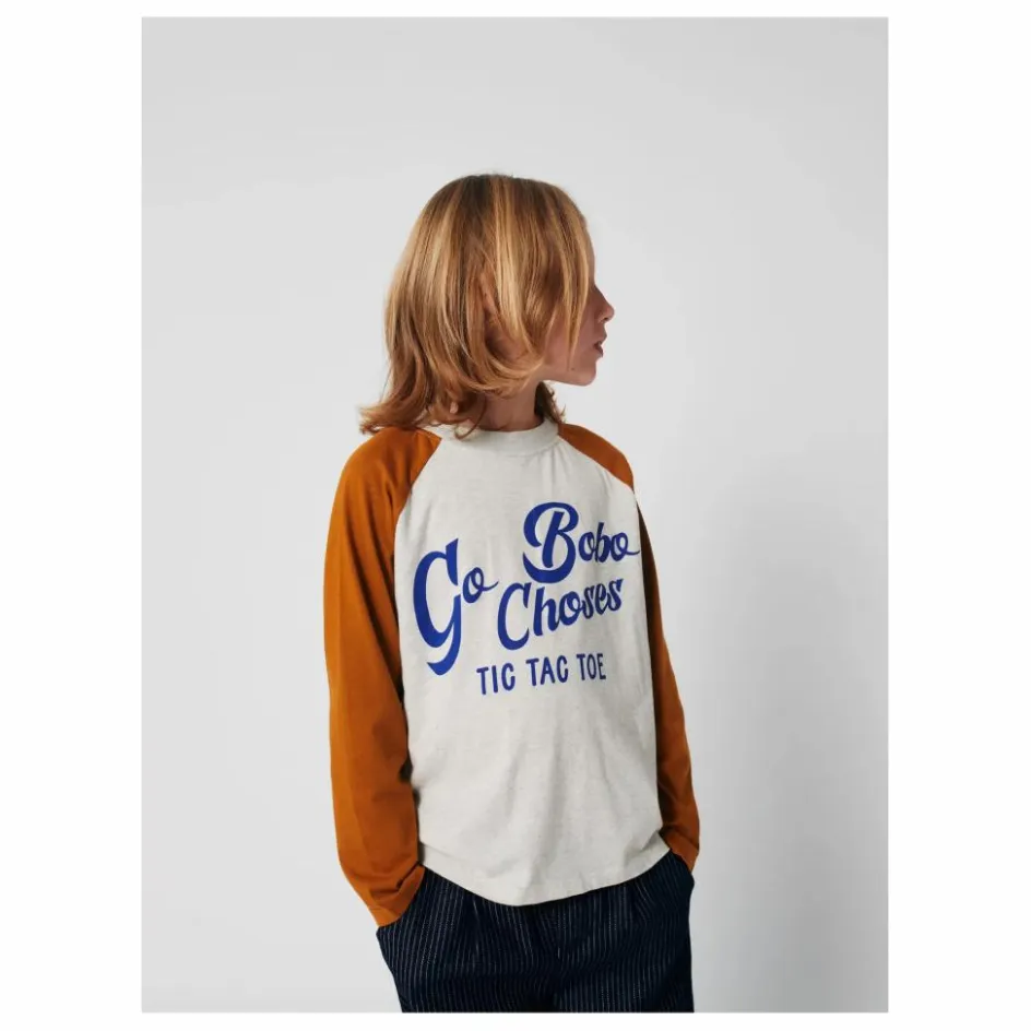Online Bobo Choses T-shirt Colorblock Coton Bio | Gris chiné