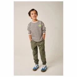 Sale Tumble N'Dry T-shirt Concrete Rayé Coton Bio | Bleu nuit