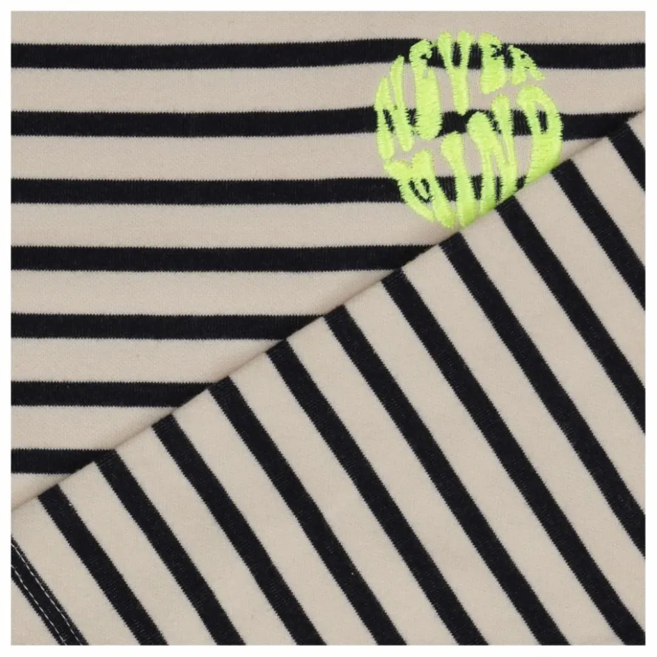 Sale Tumble N'Dry T-shirt Concrete Rayé Coton Bio | Bleu nuit