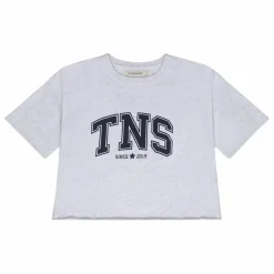 Sale the new society T-shirt Court Zoé | Gris chiné