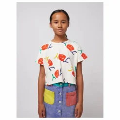 Hot Bobo Choses T-Shirt Crop Joy Coton Bio | Ecru
