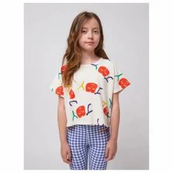 Hot Bobo Choses T-Shirt Crop Joy Coton Bio | Ecru