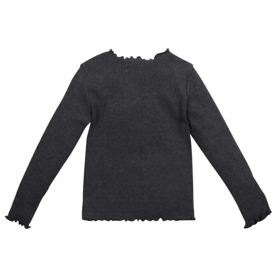 Outlet the new society T-shirt Côtelé | Gris foncé