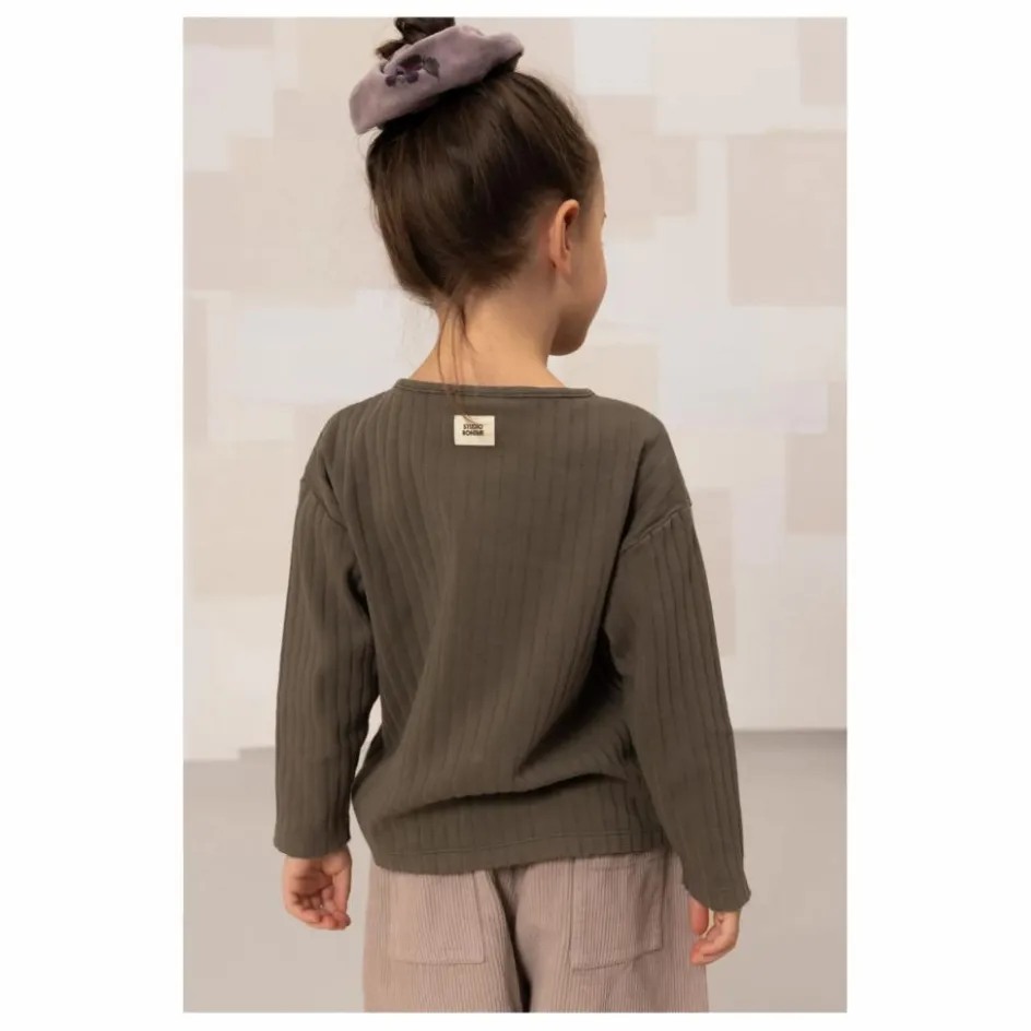 Hot Studio Bohème T-shirt Côtelé Orso Coton Bio | Taupe