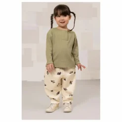 Online Studio Bohème T-shirt Côtelé Orso Coton Bio | Vert kaki clair