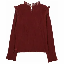 Búho T-shirt Côtelé Volants ||Enfant Blouses, T-Shirts