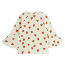 Outlet Mini Rodini T-shirt Cœurs Coton Bio | Ecru