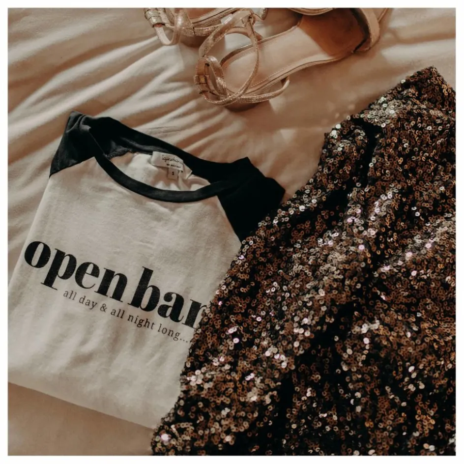 Tajinebanane T-Shirt d'allaitement Open bar | Blanc