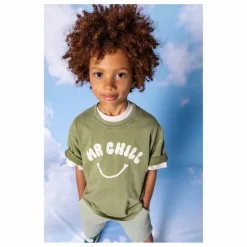 Discount Hundred Pieces T-shirt Finn Coton Bio | Vert kaki