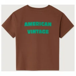 Hot American Vintage T-shirt Fizvalley Dîner | Marron