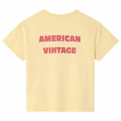 Best American Vintage T-shirt Fizvalley Have A Breaky | Jaune pâle