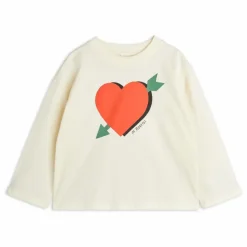 Hot Mini Rodini T-shirt Flèche Coeur Coton Bio | Ecru