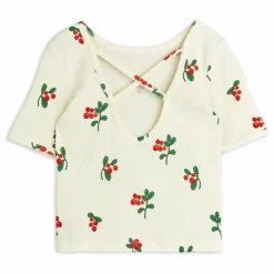 Best Mini Rodini T-shirt Fleuri Coton Bio | Ecru