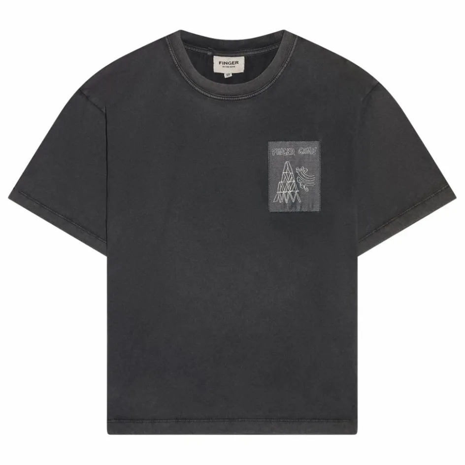 Outlet Finger in the nose T-shirt King Coton Bio | Noir
