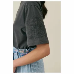 New Louise Misha T-shirt Lauriane Coton Bio - Collection Femme | Charbon