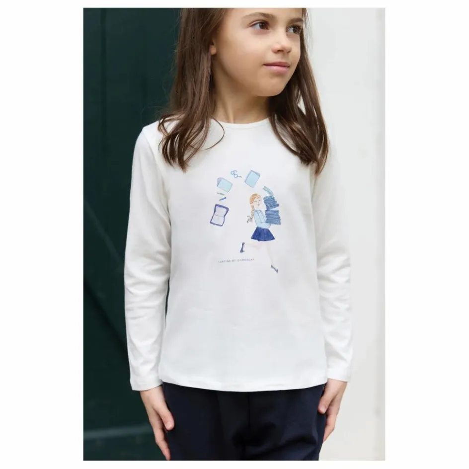 Tartine et Chocolat T-shirt Livres ||Enfant Blouses, T-Shirts