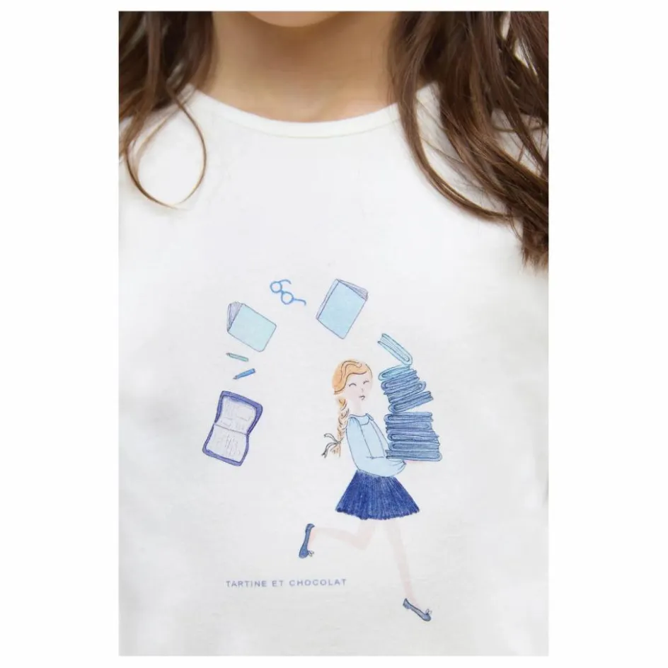 Tartine et Chocolat T-shirt Livres ||Enfant Blouses, T-Shirts