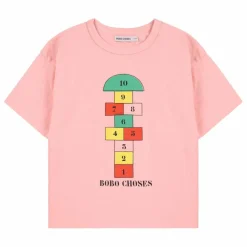 Best Bobo Choses T-shirt Marelle Coton Bio | Rose