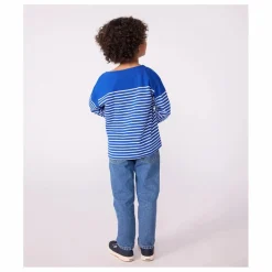 Petit Bateau T-shirt Marinière Logo Manche Coton Bio ||Enfant T-Shirts, Chemises