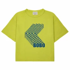 Sale Bobo Choses T-Shirt Matière Recyclée Shadow | Vert anis