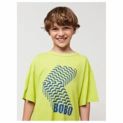 Sale Bobo Choses T-Shirt Matière Recyclée Shadow | Vert anis