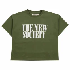 Hot the new society T-shirt Mica | Vert foncé