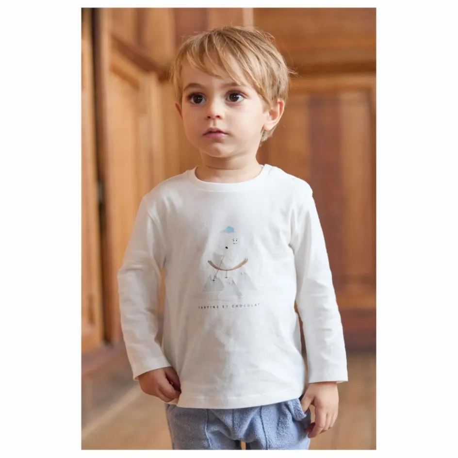 Tartine et Chocolat T-shirt Montagne | Blanc