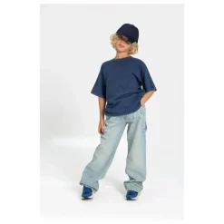 Discount Smallable Kid T-shirt Nils Coton Bio | Bleu marine