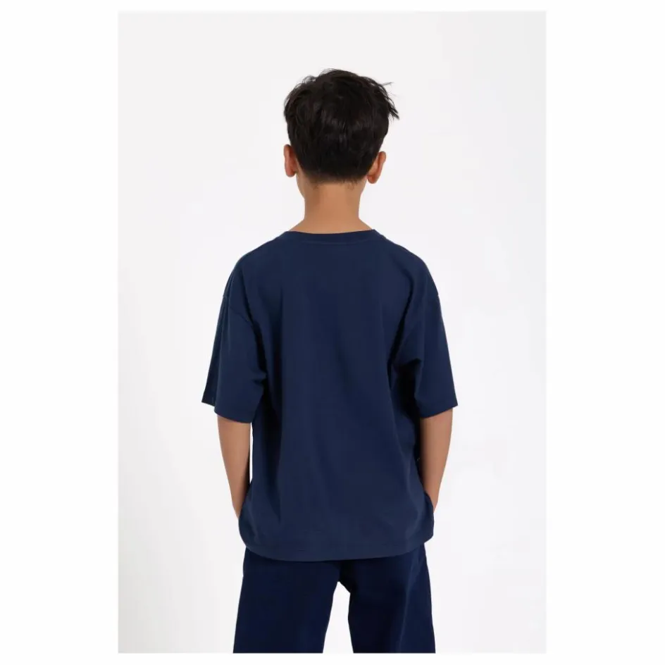 Outlet Smallable Kid T-shirt Nils Coton Bio | Bleu délavé