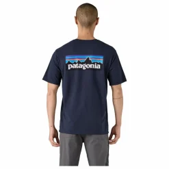 Patagonia T-shirt P-6 Logo Responsibili Fibres Recyclées ||Homme T-Shirts, Chemises