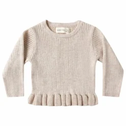 Outlet T-shirt Peplum Maille Côtelée Bio | Enfant Blouses, T-Shirts|Blouses, T-Shirts