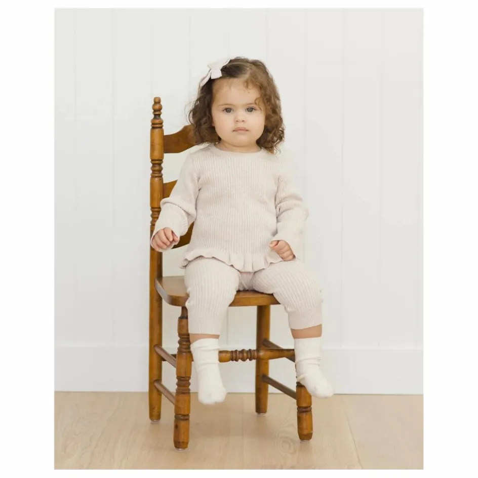 Outlet T-shirt Peplum Maille Côtelée Bio | Enfant Blouses, T-Shirts|Blouses, T-Shirts