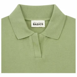 Discount SMALLABLE BASICS T-Shirt Polo Garçon Coton Bio | Vert Eucalyptus