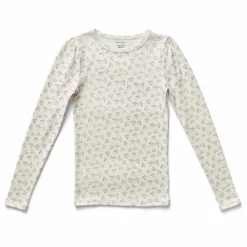 Enfant Soor Ploom Blouses, T-Shirts*T-shirt Pouf Pointelle Fleuri Coton Bio |