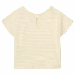 New Gray Label T-shirt Rayé Baby Coton Bio | Beige
