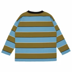 Discount Main Story T-shirt Rayé Jersey Coton Bio | Bleu Clair