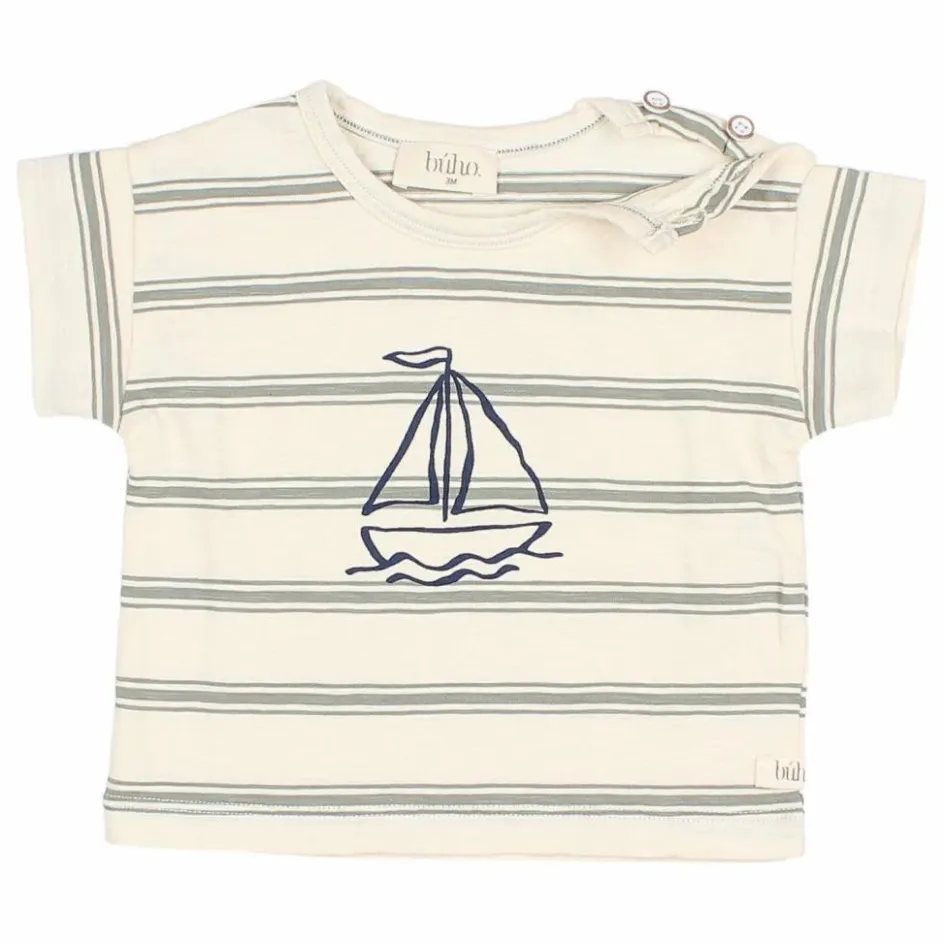 Búho T-Shirts, Chemises|Blouses, T-Shirts*T-shirt Rayures Bébé Coton Bio |