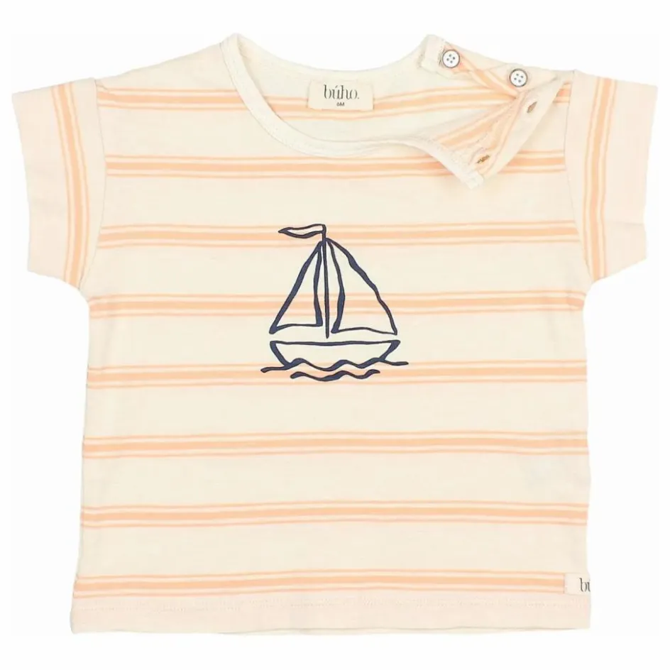 Búho T-shirt Rayures Bébé Coton Bio || T-Shirts, Chemises|Blouses, T-Shirts