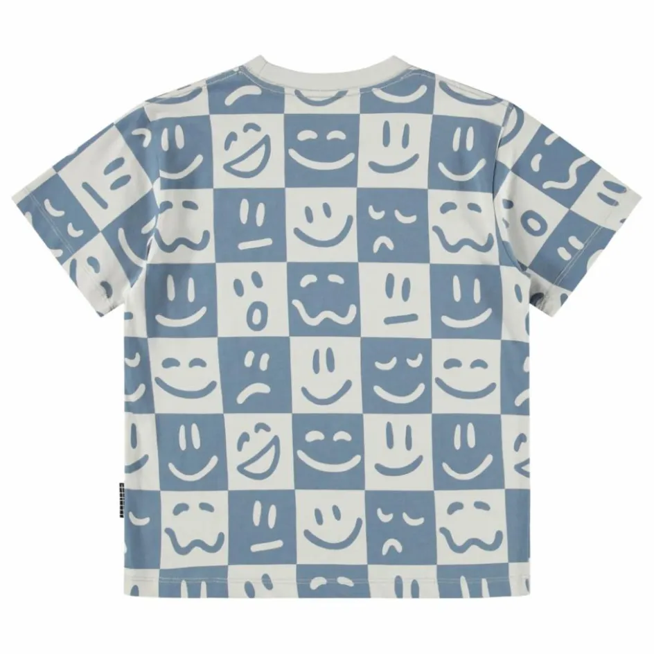 Molo T-shirt Riley Mood Squares Coton Bio ||Enfant T-Shirts, Chemises|T-Shirts, Chemises