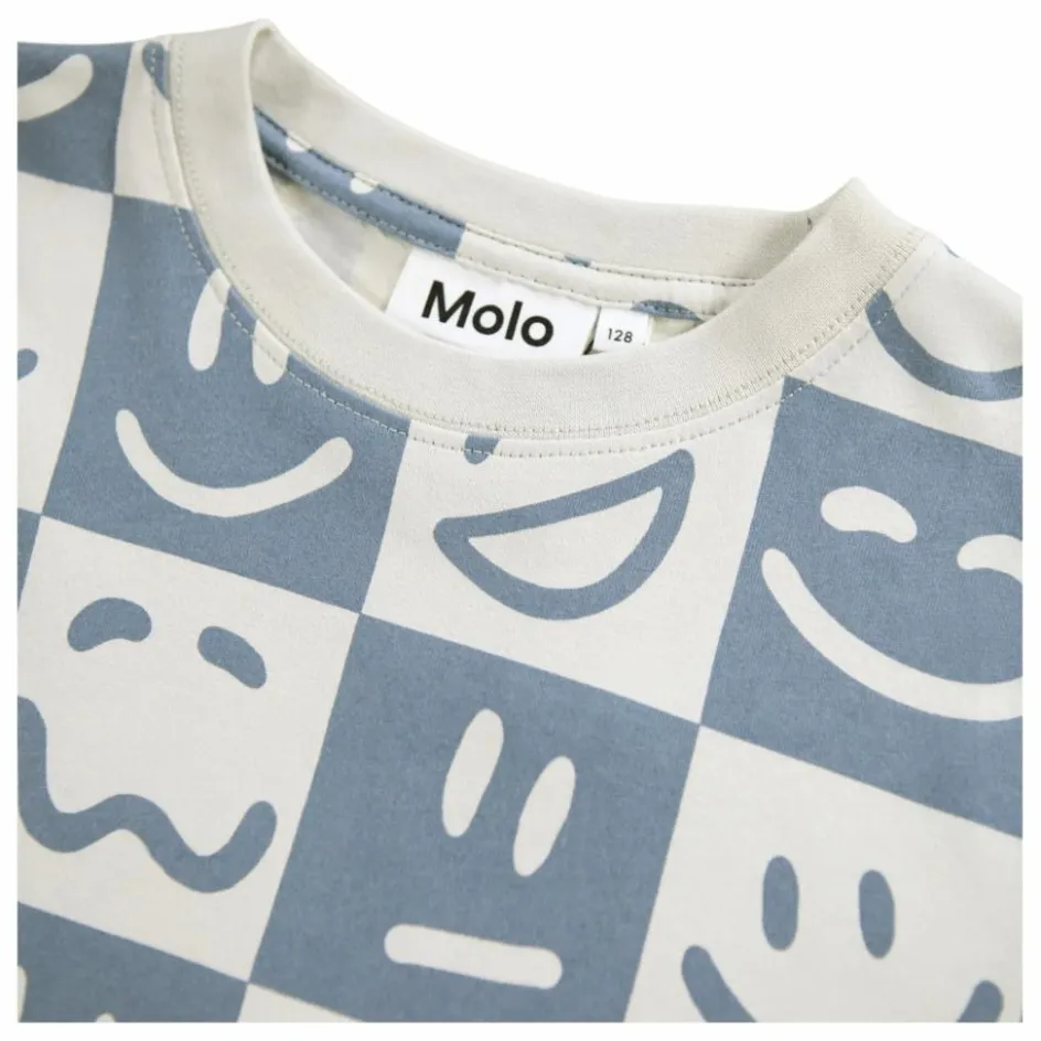 Molo T-shirt Riley Mood Squares Coton Bio ||Enfant T-Shirts, Chemises|T-Shirts, Chemises