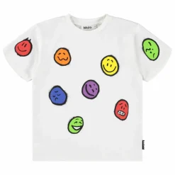Molo T-shirt Riley Smiley Coton Bio ||Enfant Blouses, T-Shirts|T-Shirts, Chemises